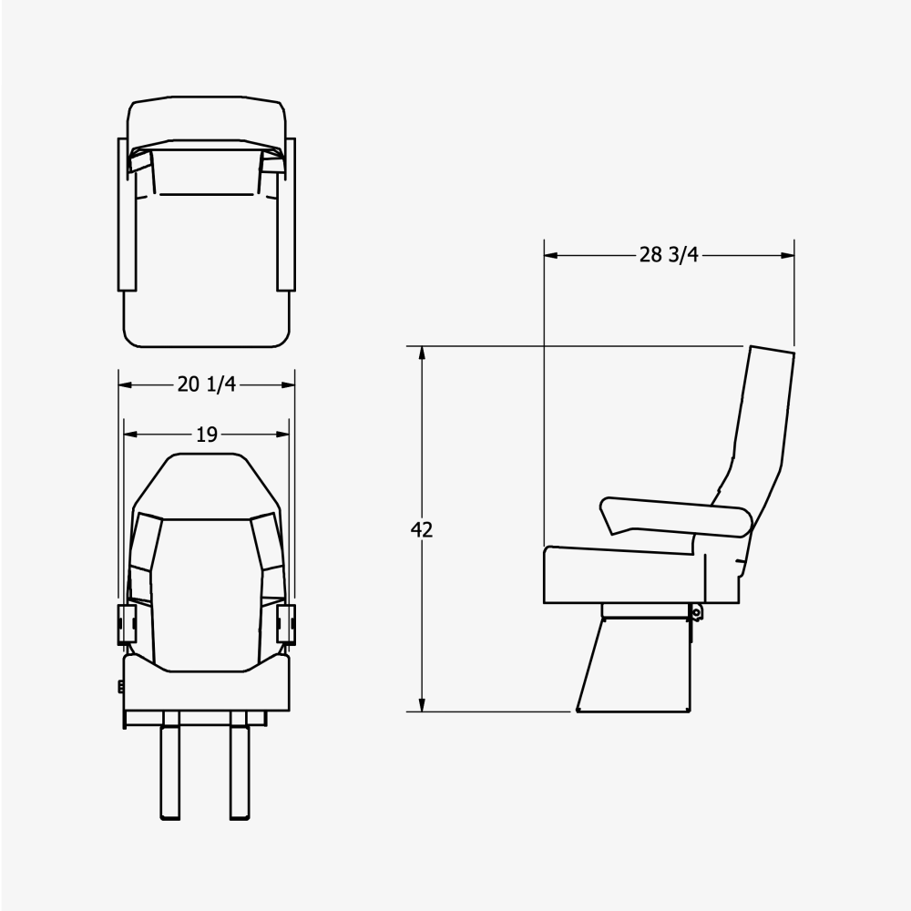 Single Captain's Seat