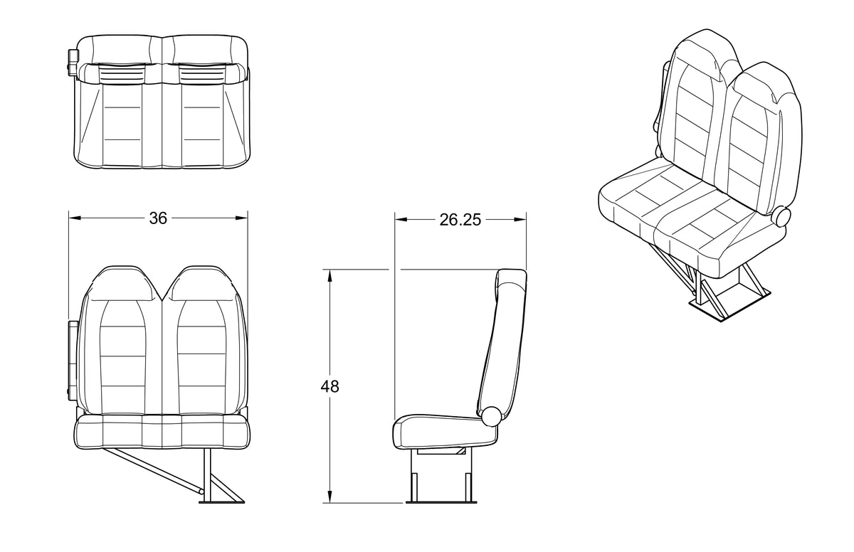 Foldaway Bench Seat for Vans – Space-Saving Seating Solution for ...
