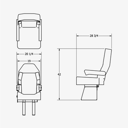 Single Captain Seat Kit