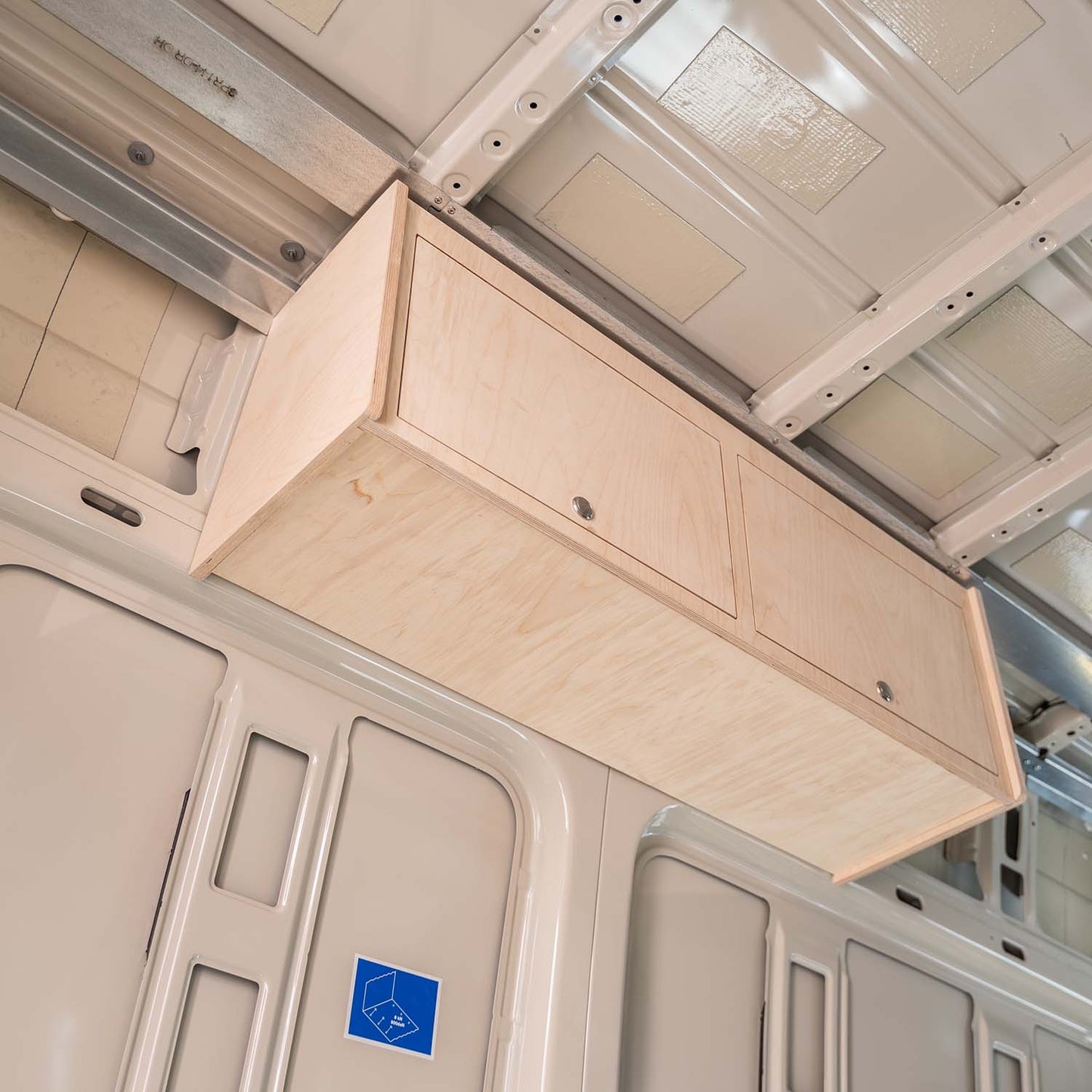 Overhead Cabinet Structural Assembly for Sprinter Vans