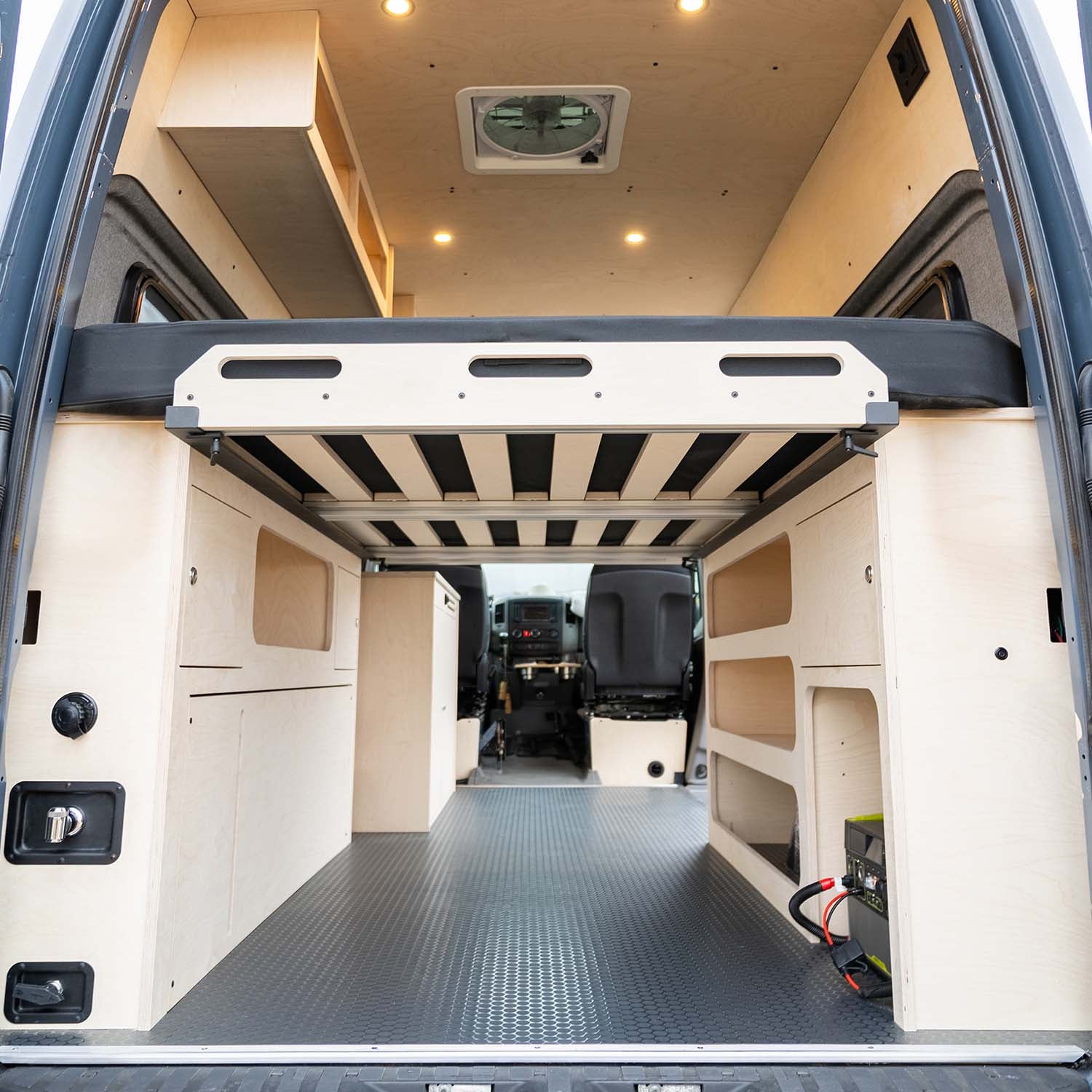 Sprinter Van Bed and Wheel Well Cabinets | Camper Van Conversion Kit ...