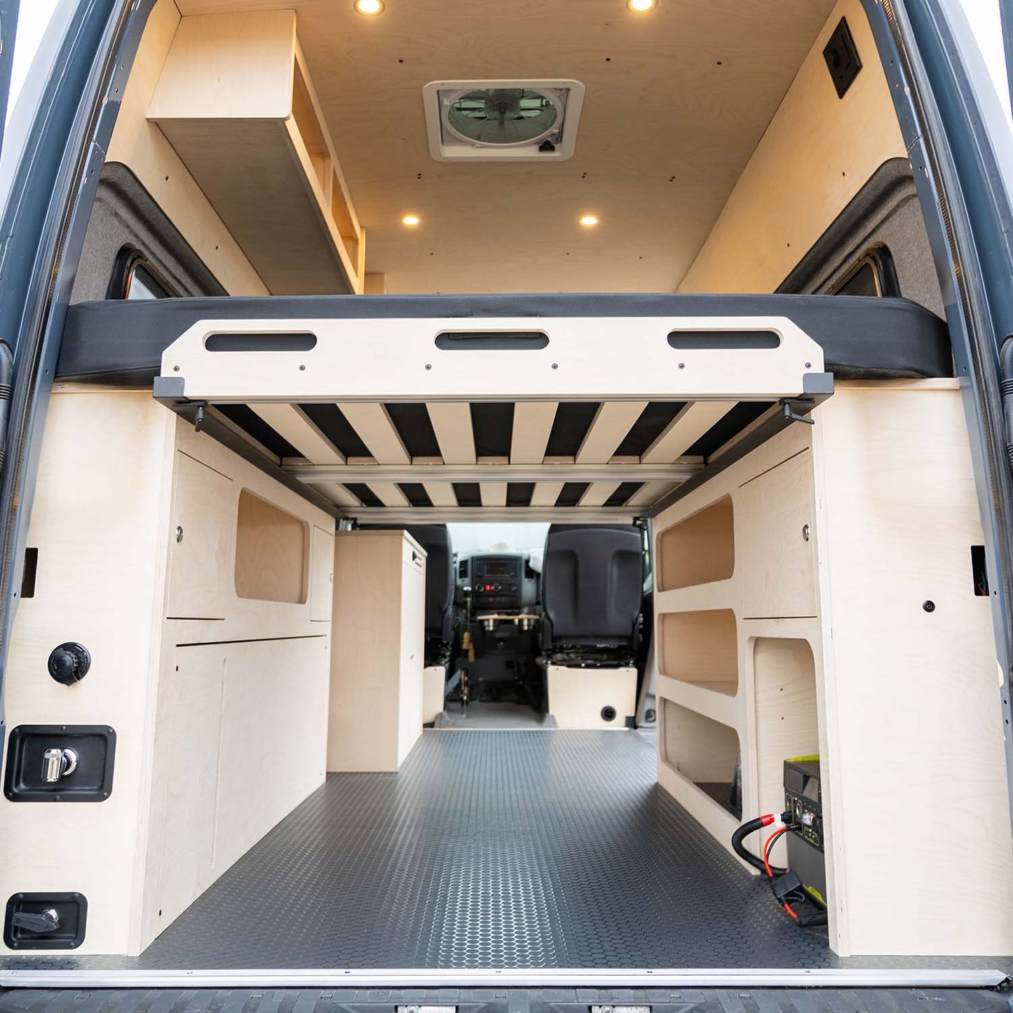 Bed and Wheel Well Cabinets for Sprinter Vans