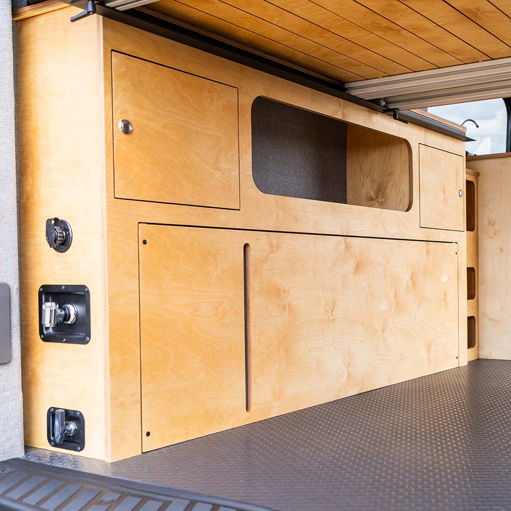 Bed and Wheel Well Cabinets for Transit Vans