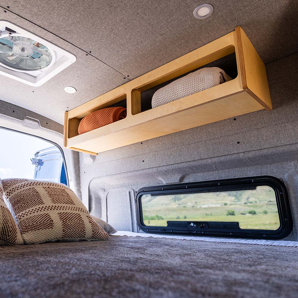 DIY Overhead Shelf Kit for Transit Vans