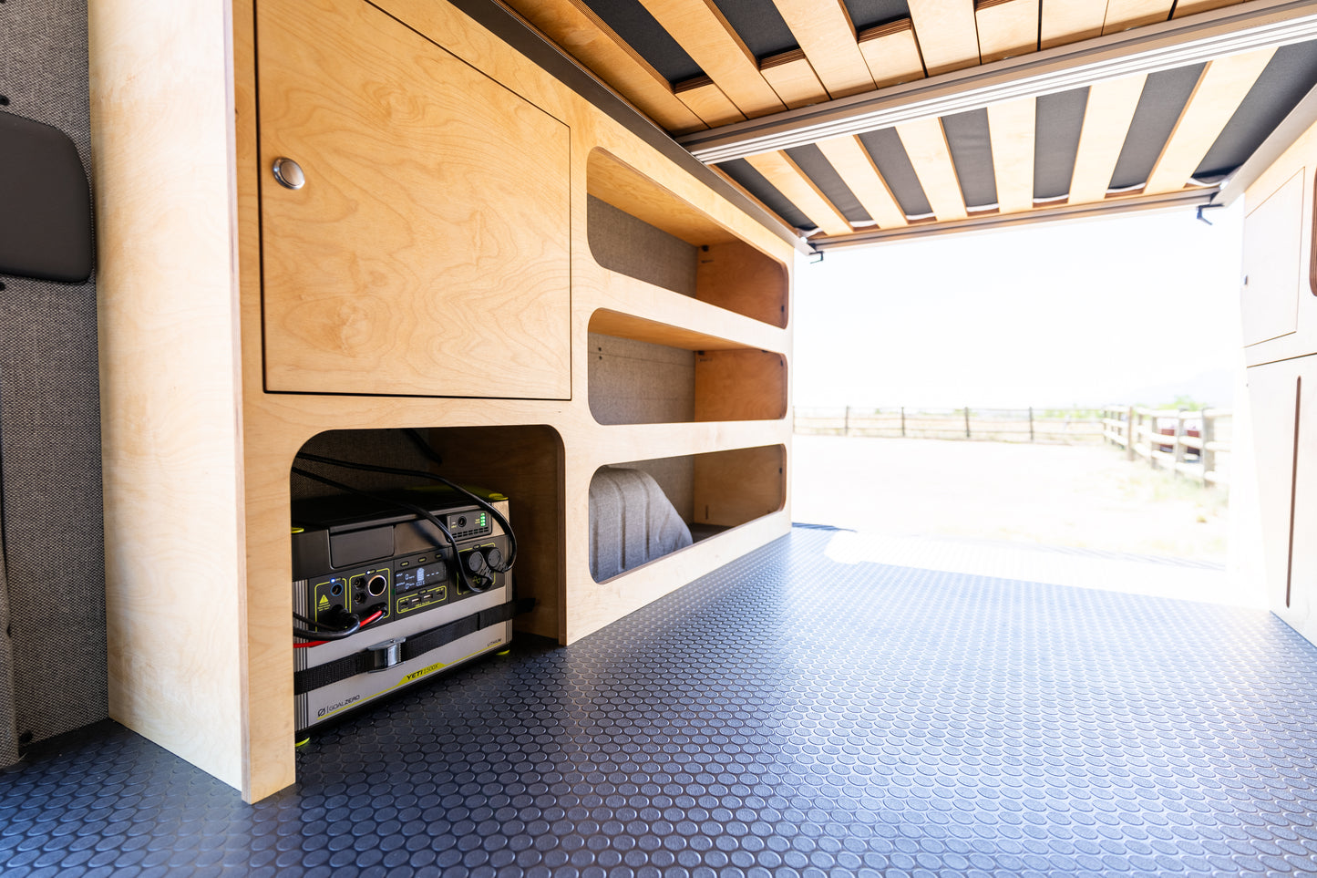 Bed and Wheel Well Cabinets for Transit Vans