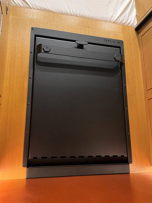 Tetravan Folding Shower with Magnetic Curtain