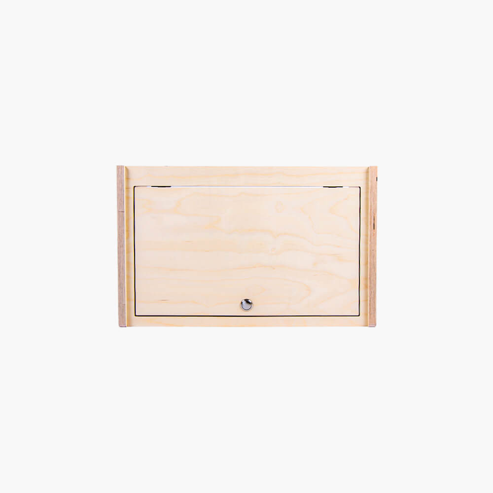 The front view of a single cabinet
