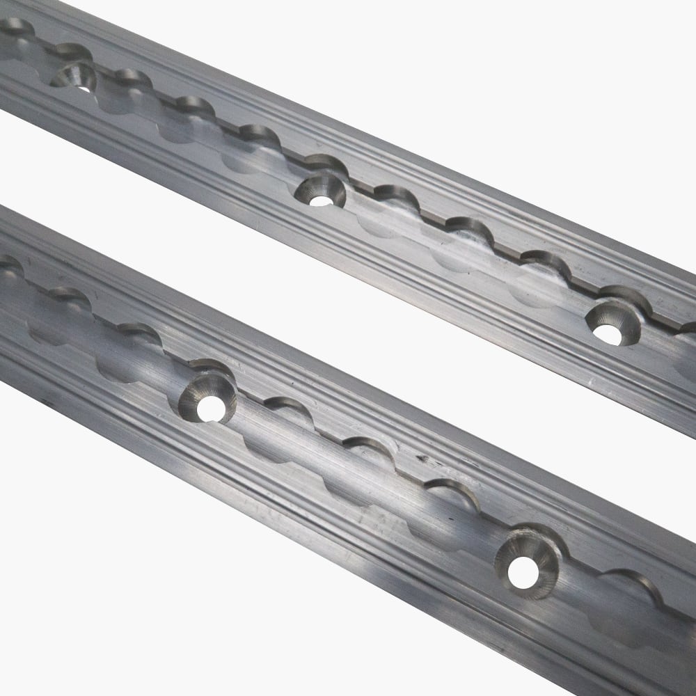 Recessed l-tracks for van floors