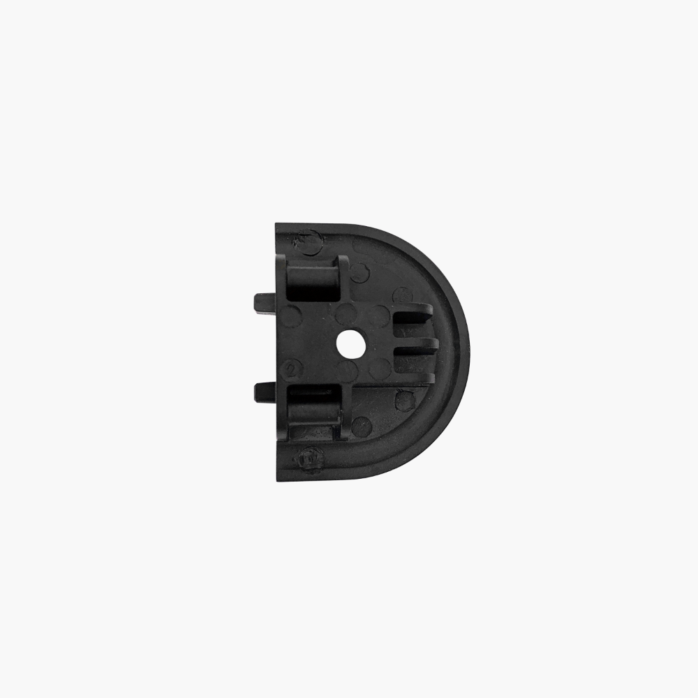 L-track recessed end caps